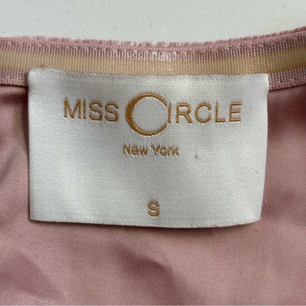 Miss Circle Velvet Velour Ruched Overlap Longsleeeve Mini Dress Salmon Pink - Picture 10 of 17
